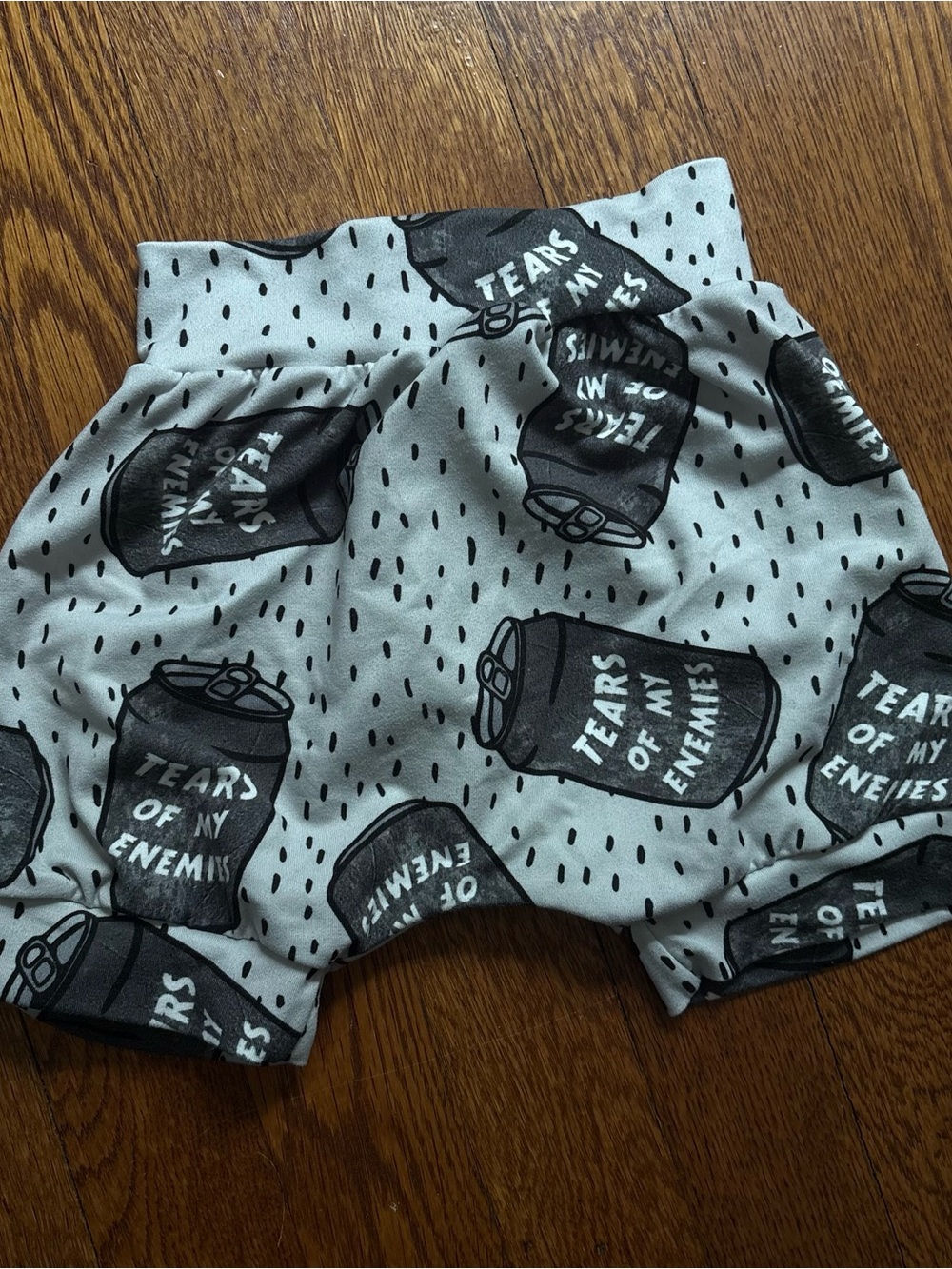 Tears of My Enemies Gray Kids Shorts